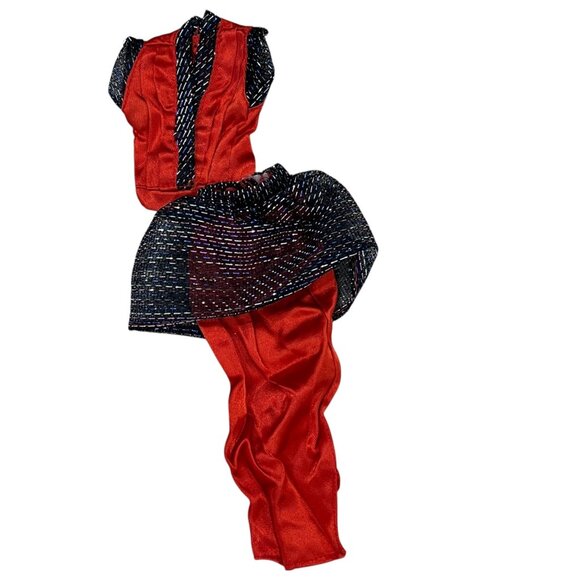 Vintage Barbie-size Doll Clothing Lot With Dresses Tops & Pants Set - Picture 3 of 5